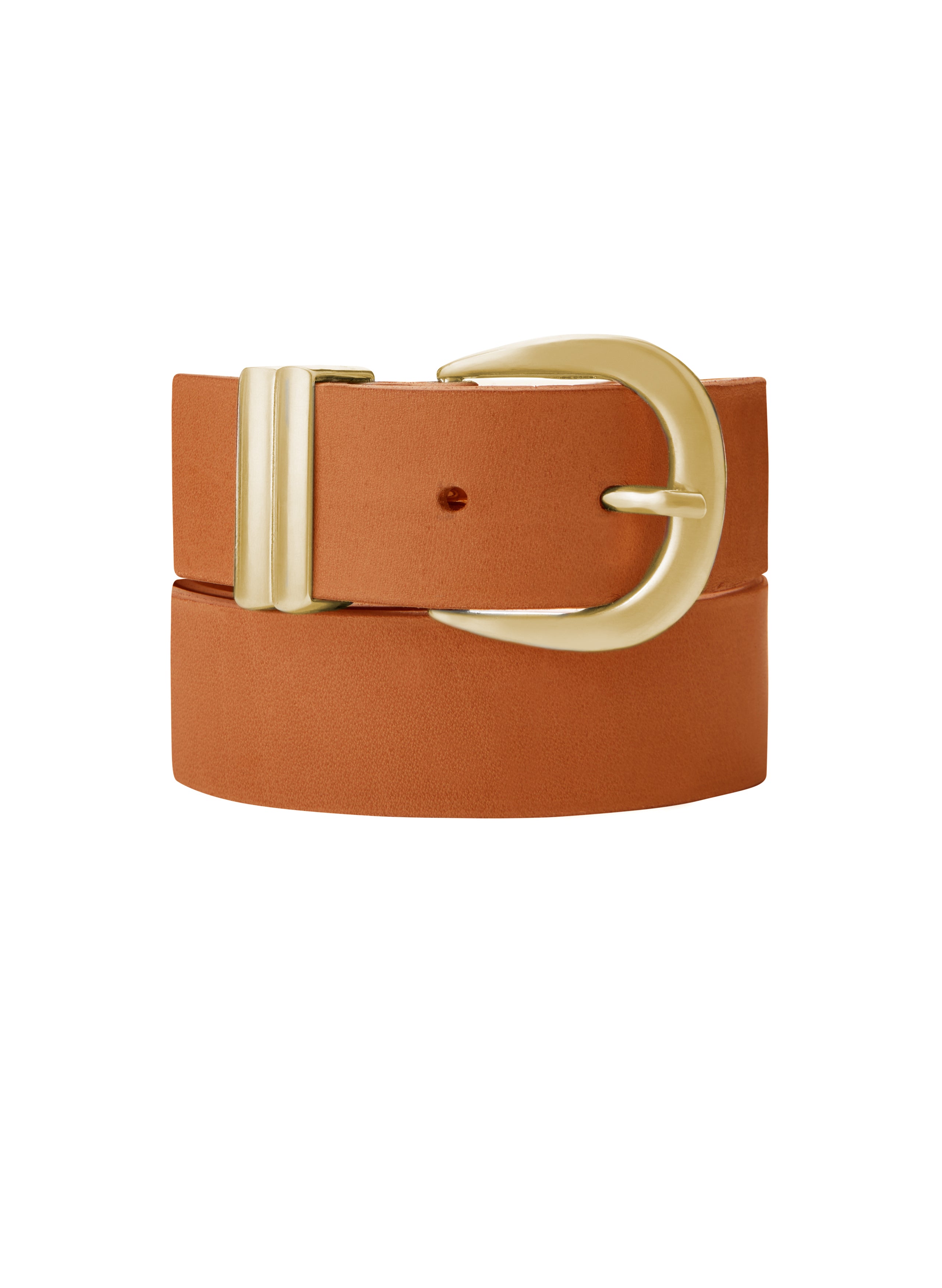 Goldtop  100% Leather Belt with Brass Buckles