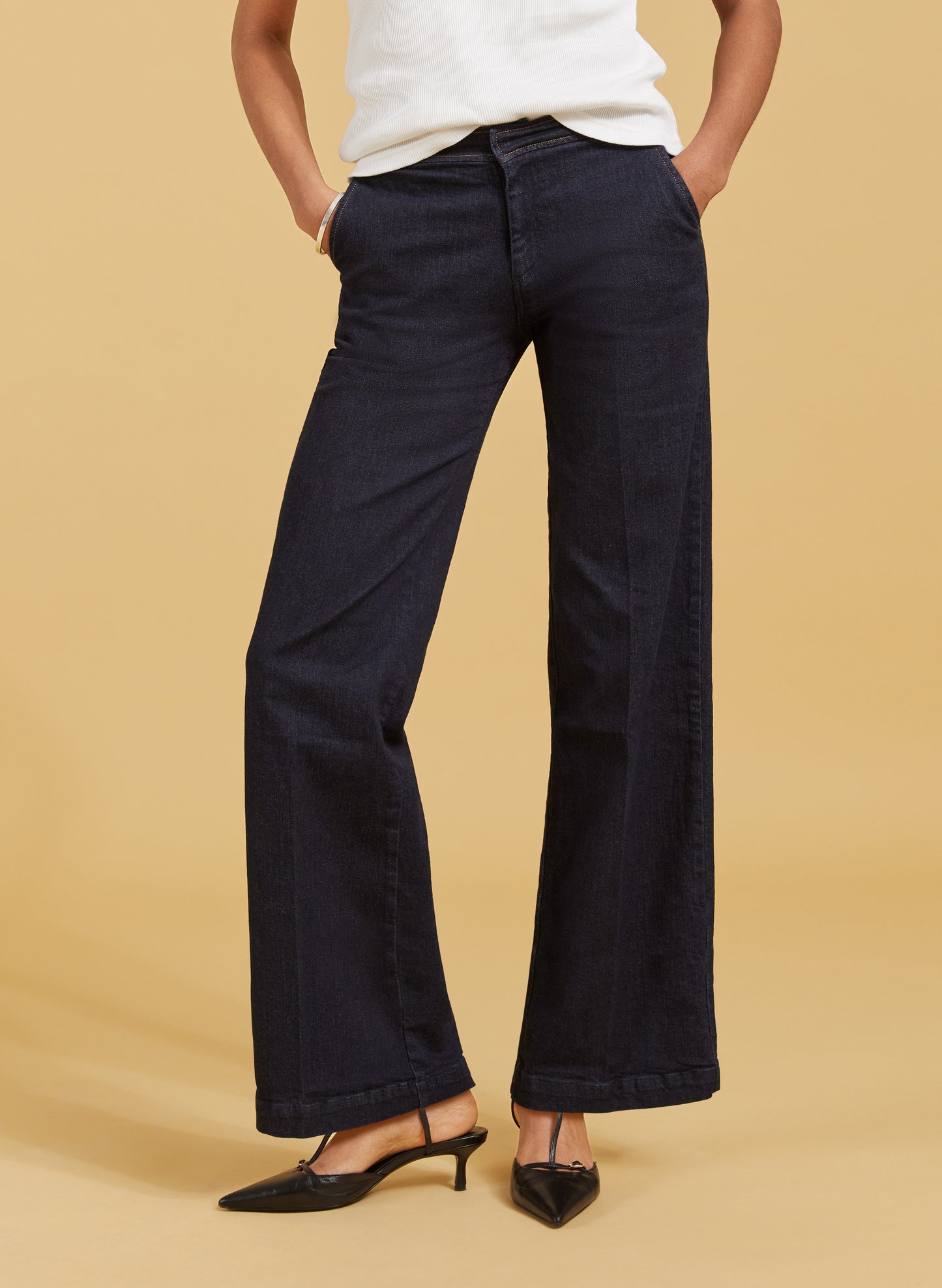 Margot Organic Cotton Stretch Wide Leg Jeans