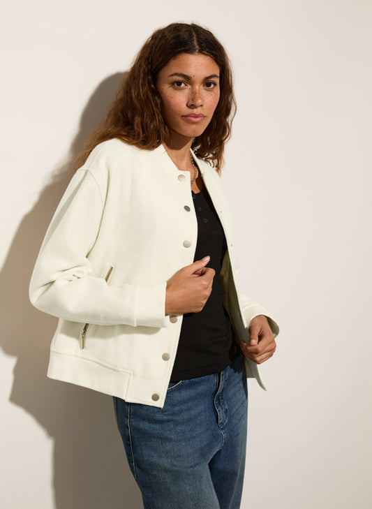 Antonia Wool Blend Bomber Jacket