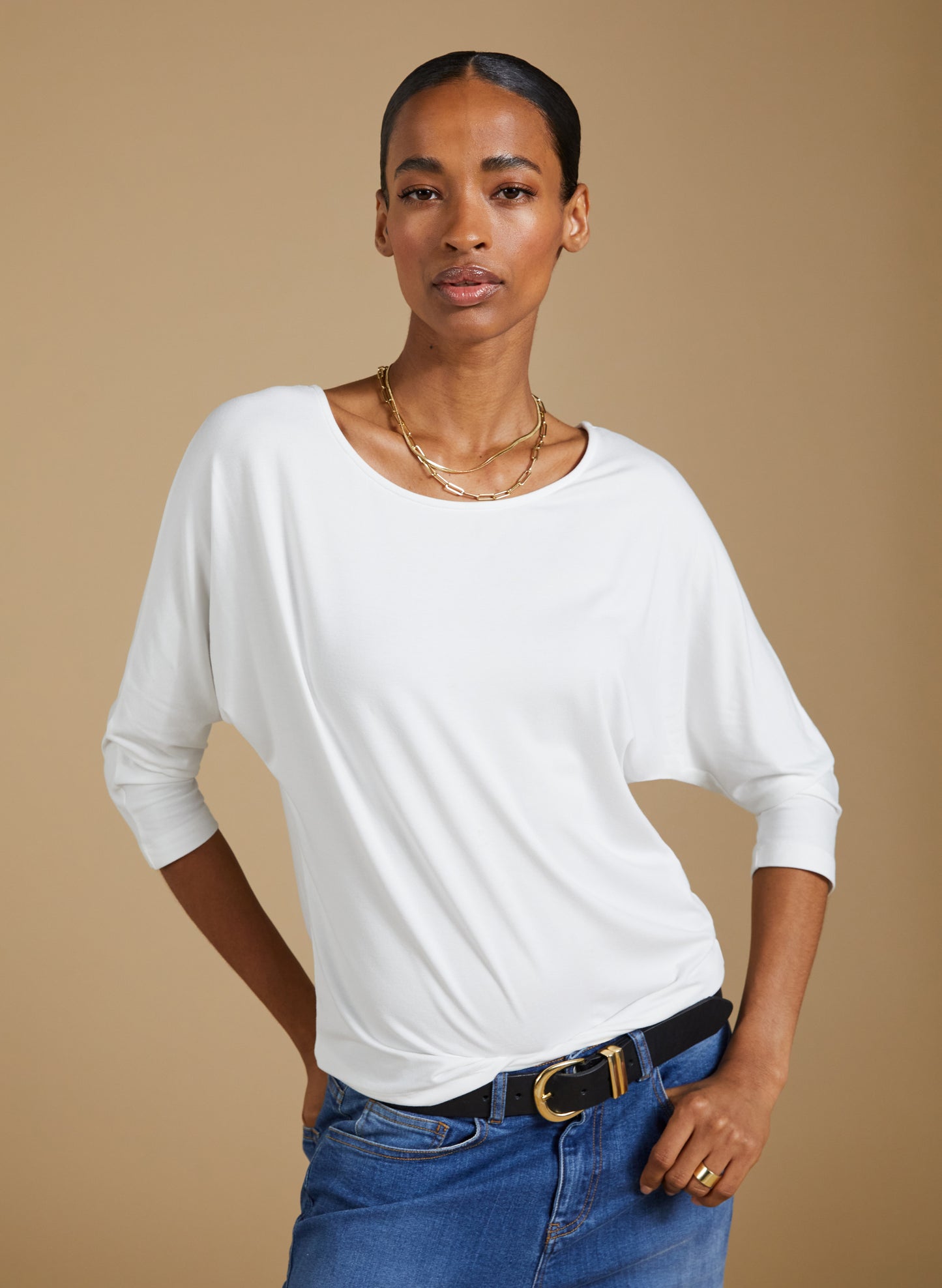 Spenser Relaxed Boat Neck Top