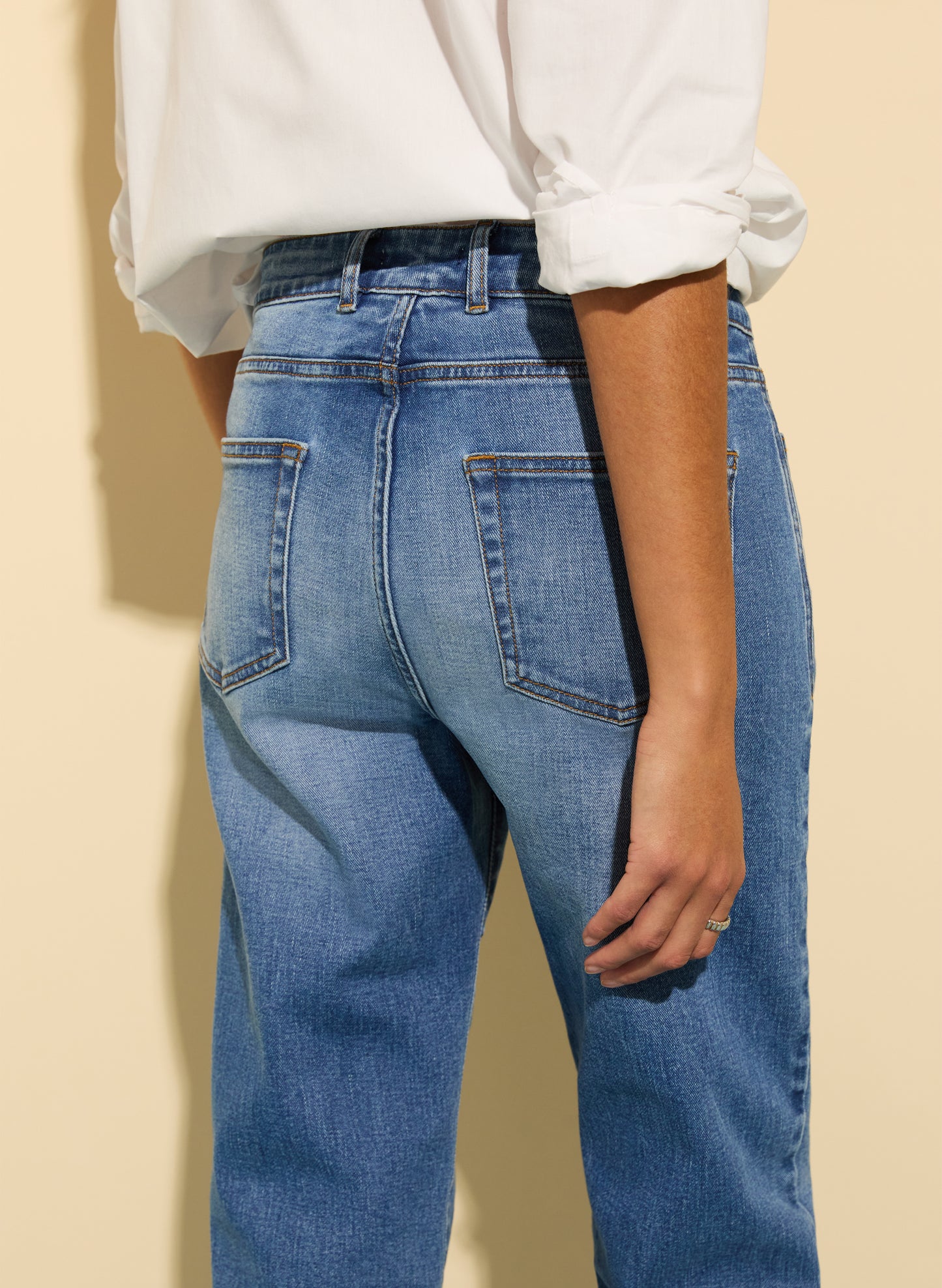 Petite Eda Organic Cotton Stretch Boyfriend Jeans