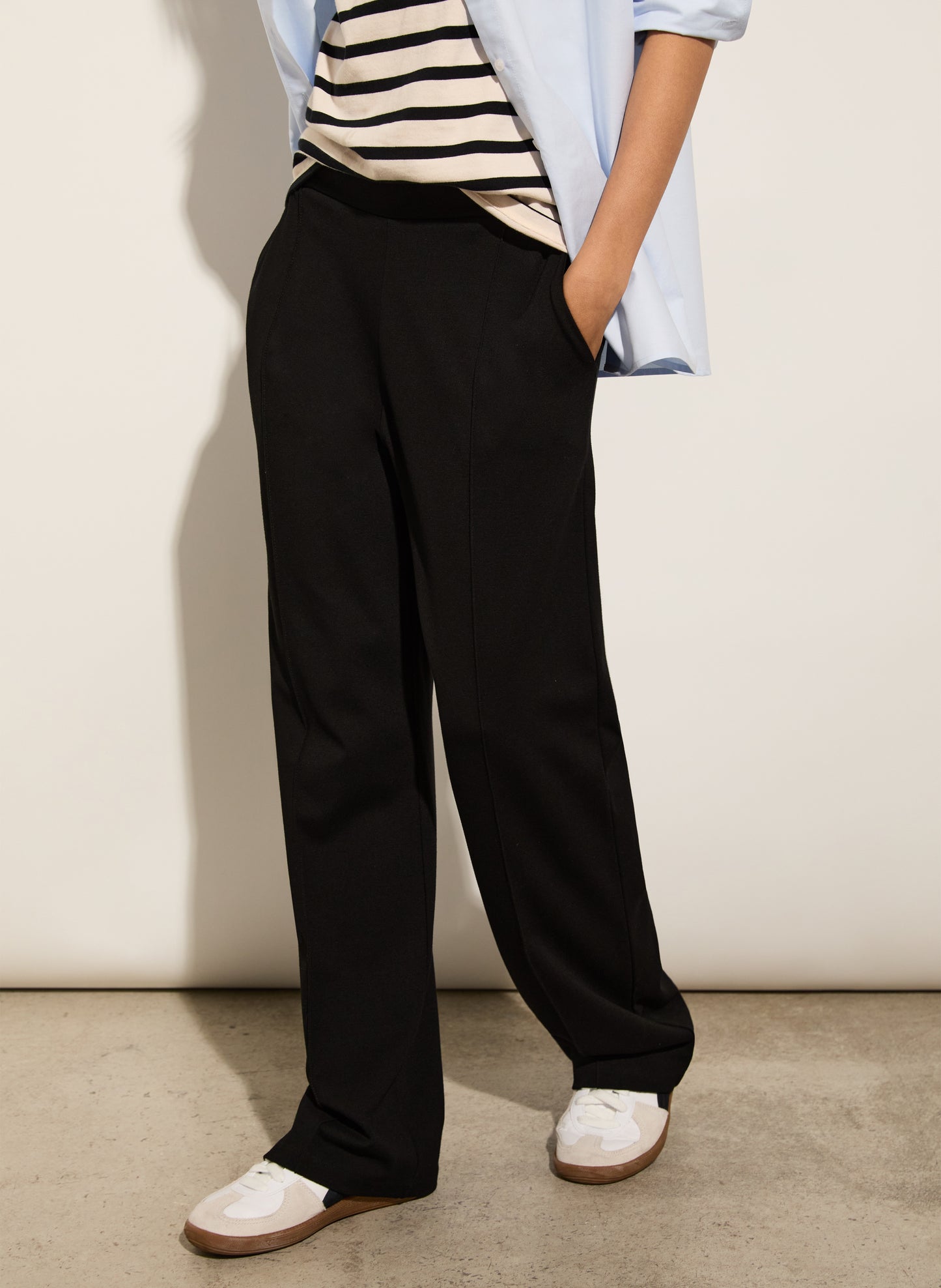 Marian Ponte Wide Leg Trousers