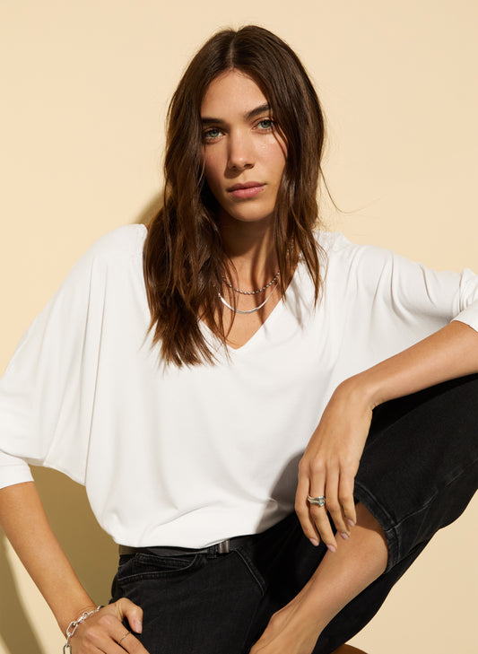 Ella Relaxed V-Neck Top