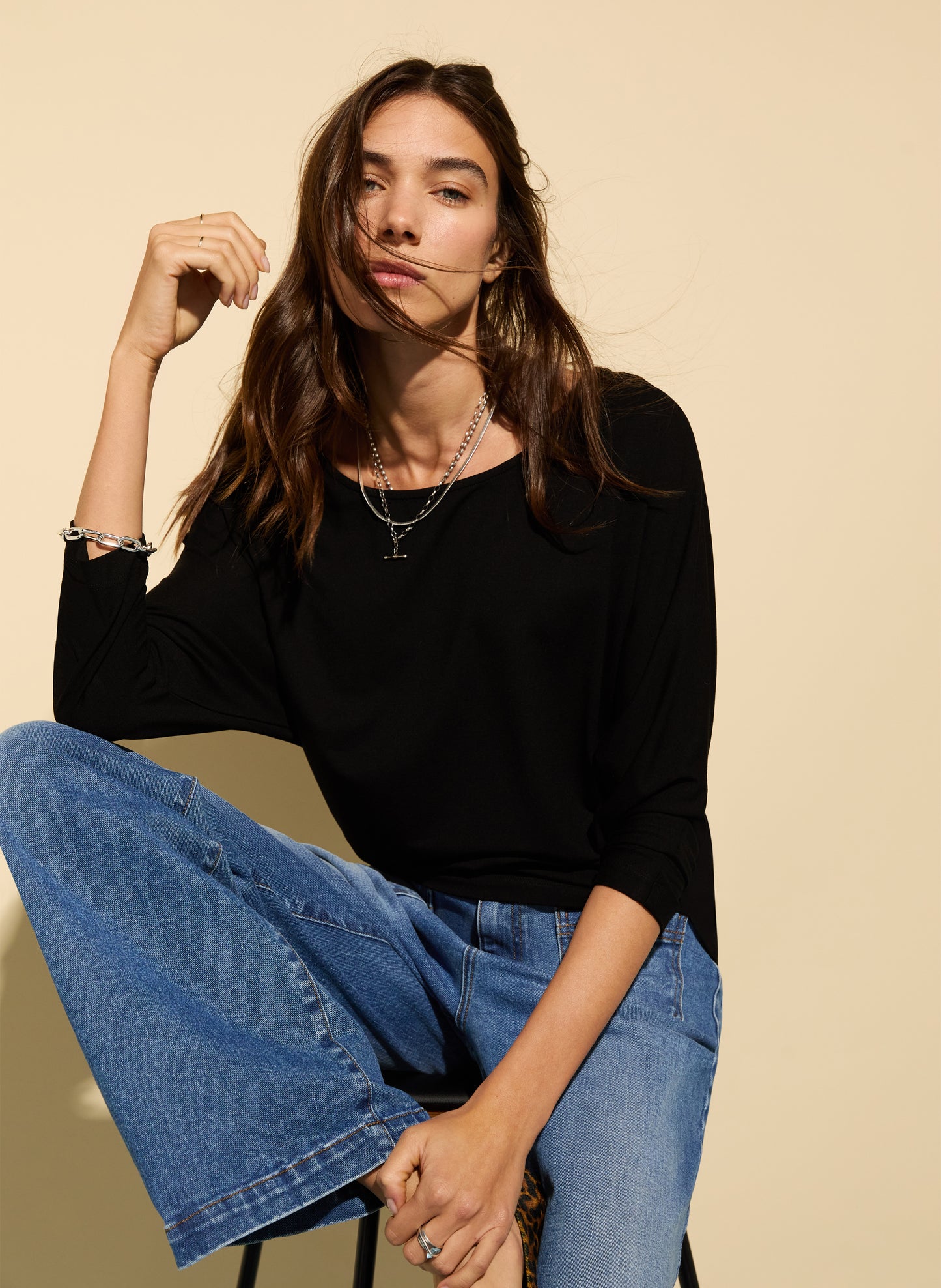 Spenser Relaxed Boat Neck Top