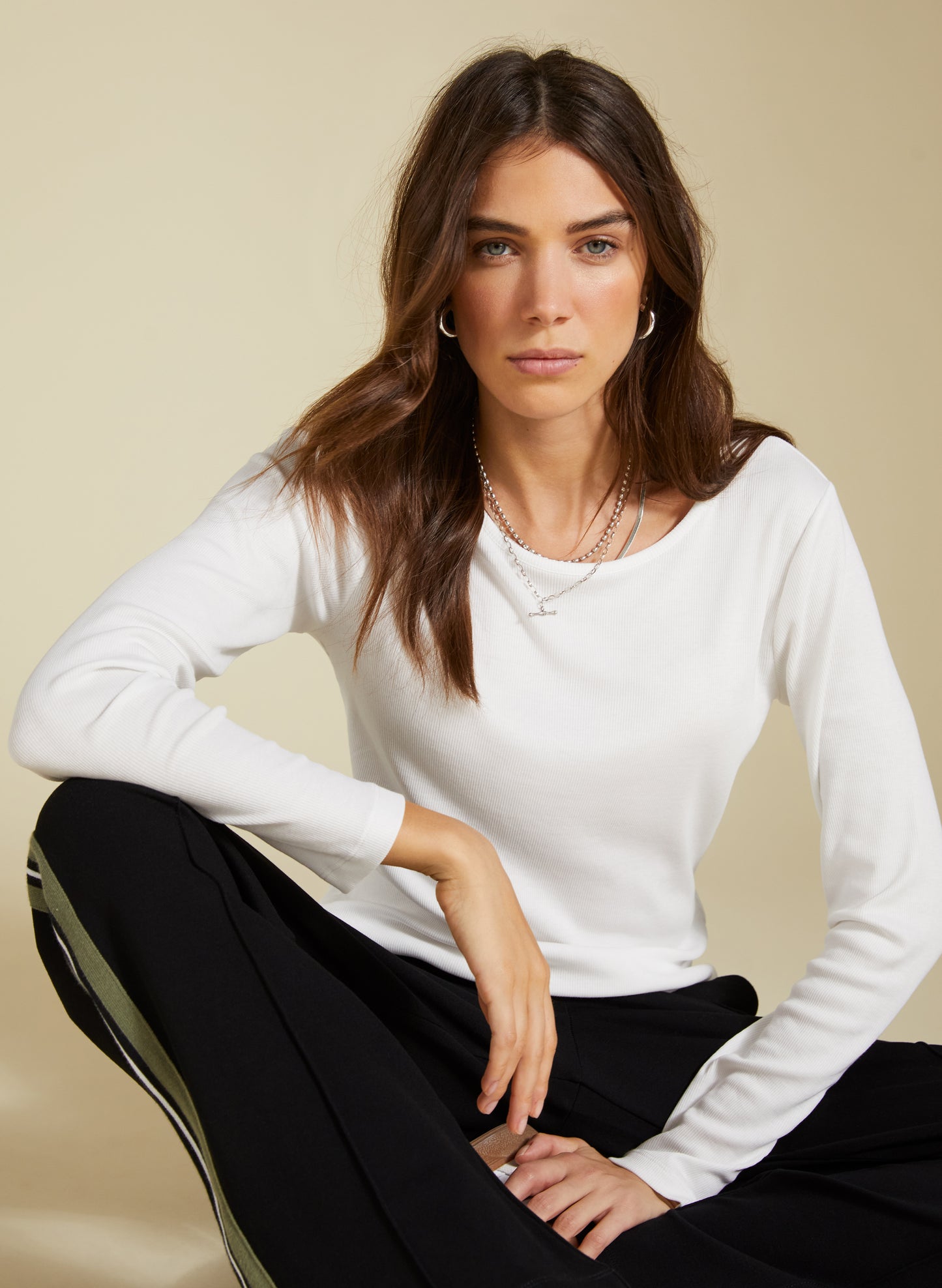 Krystea Luxe Crew Neck Top