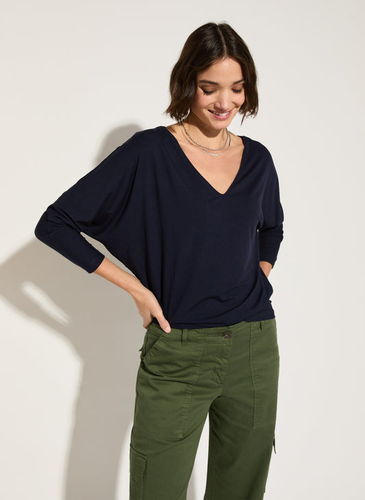 Ella Relaxed V-Neck Top