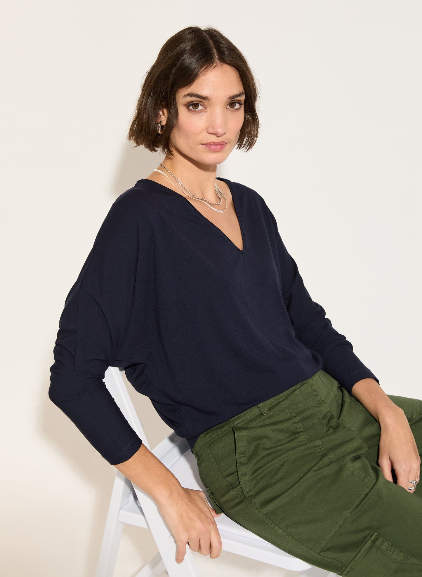 Ella Relaxed V-Neck Top