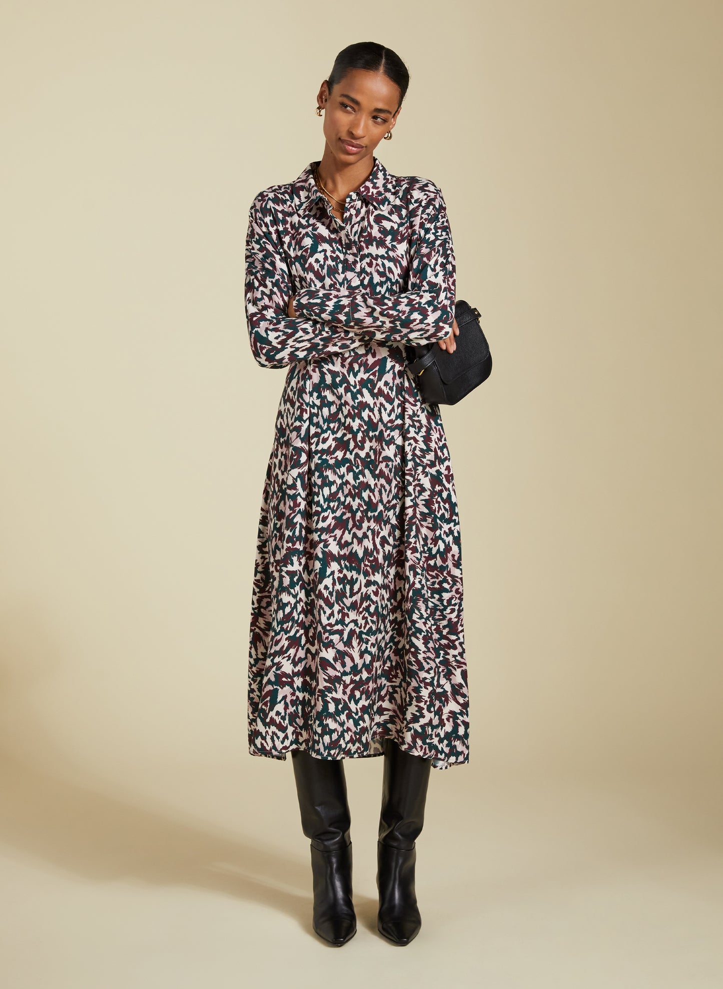 Becky Printed Midi Dress