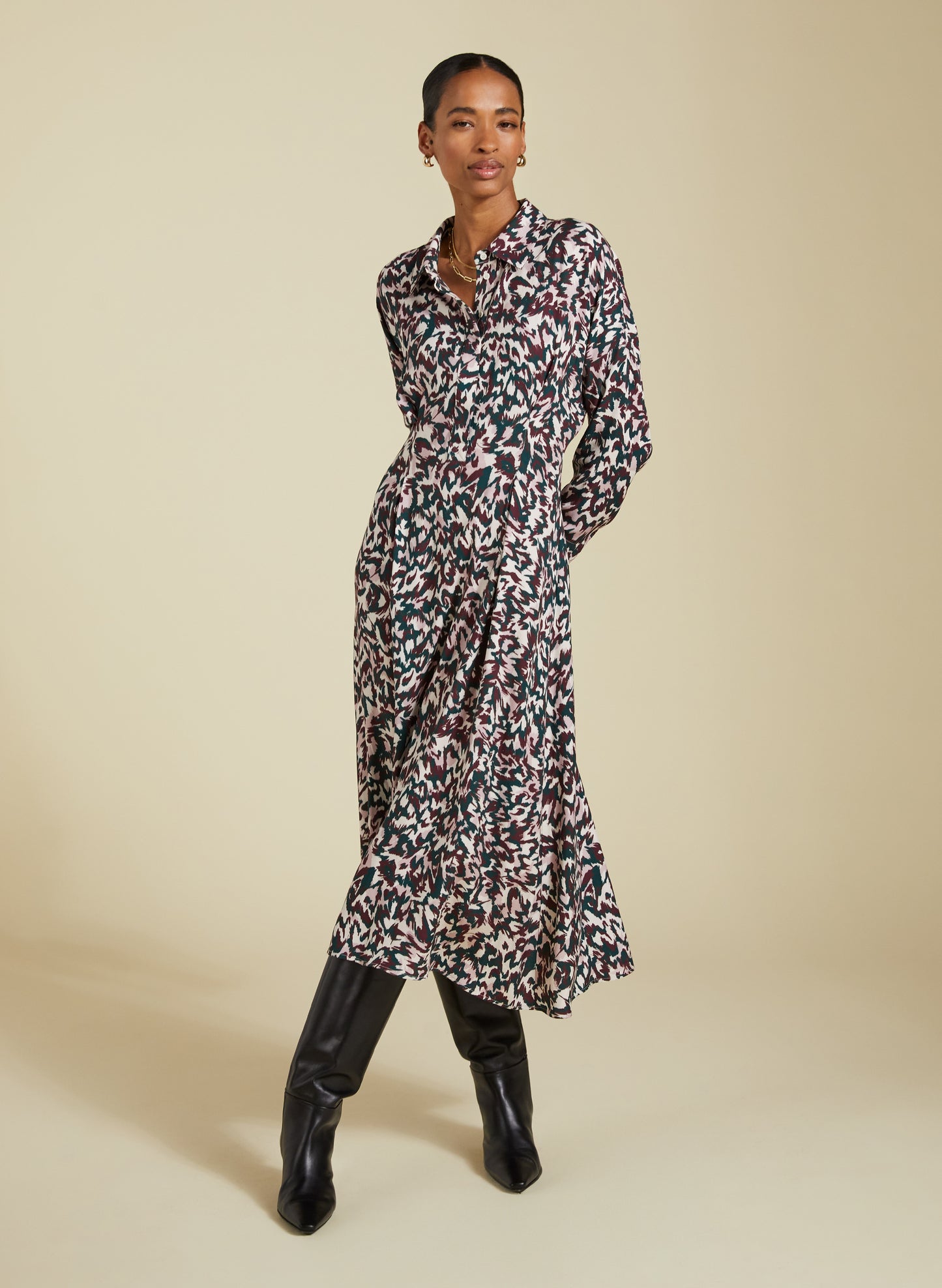 Becky Printed Midi Dress