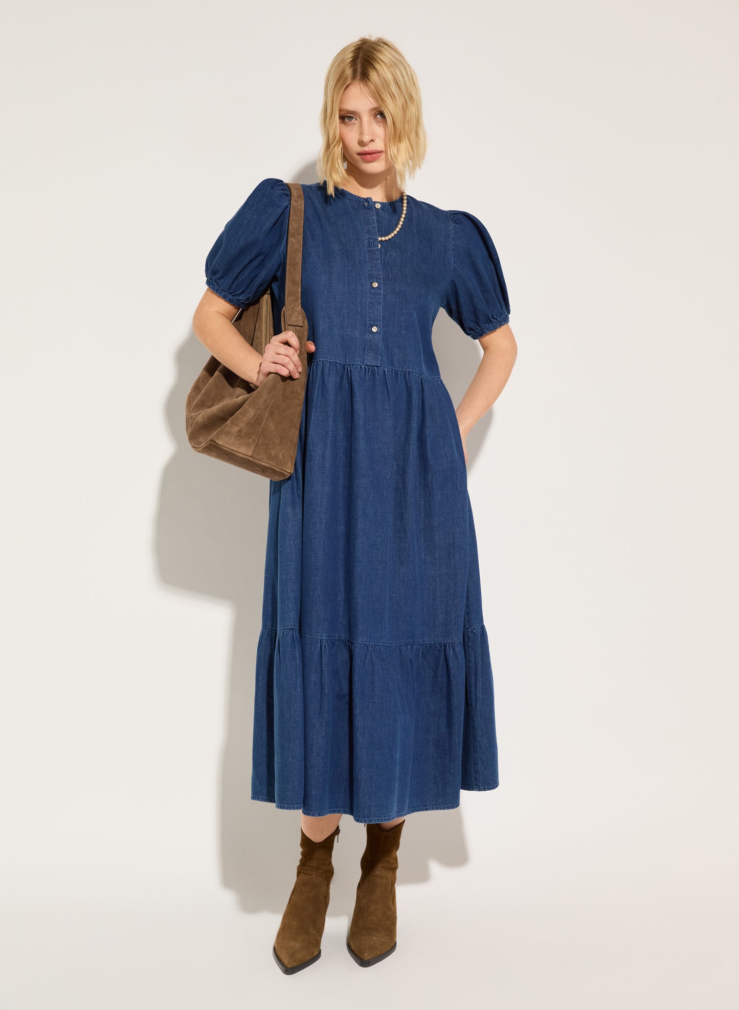 Clementina Denim Midi Dress