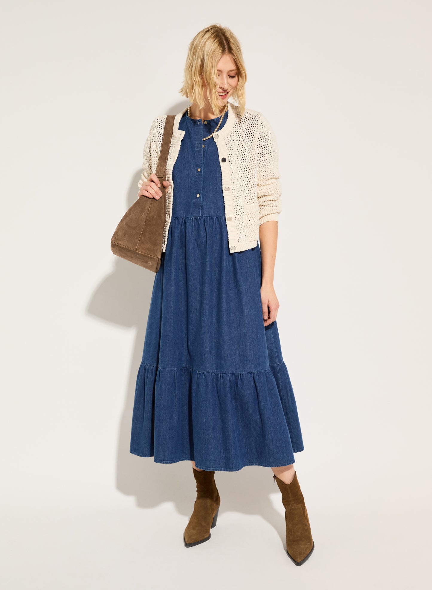 Clementina Denim Midi Dress