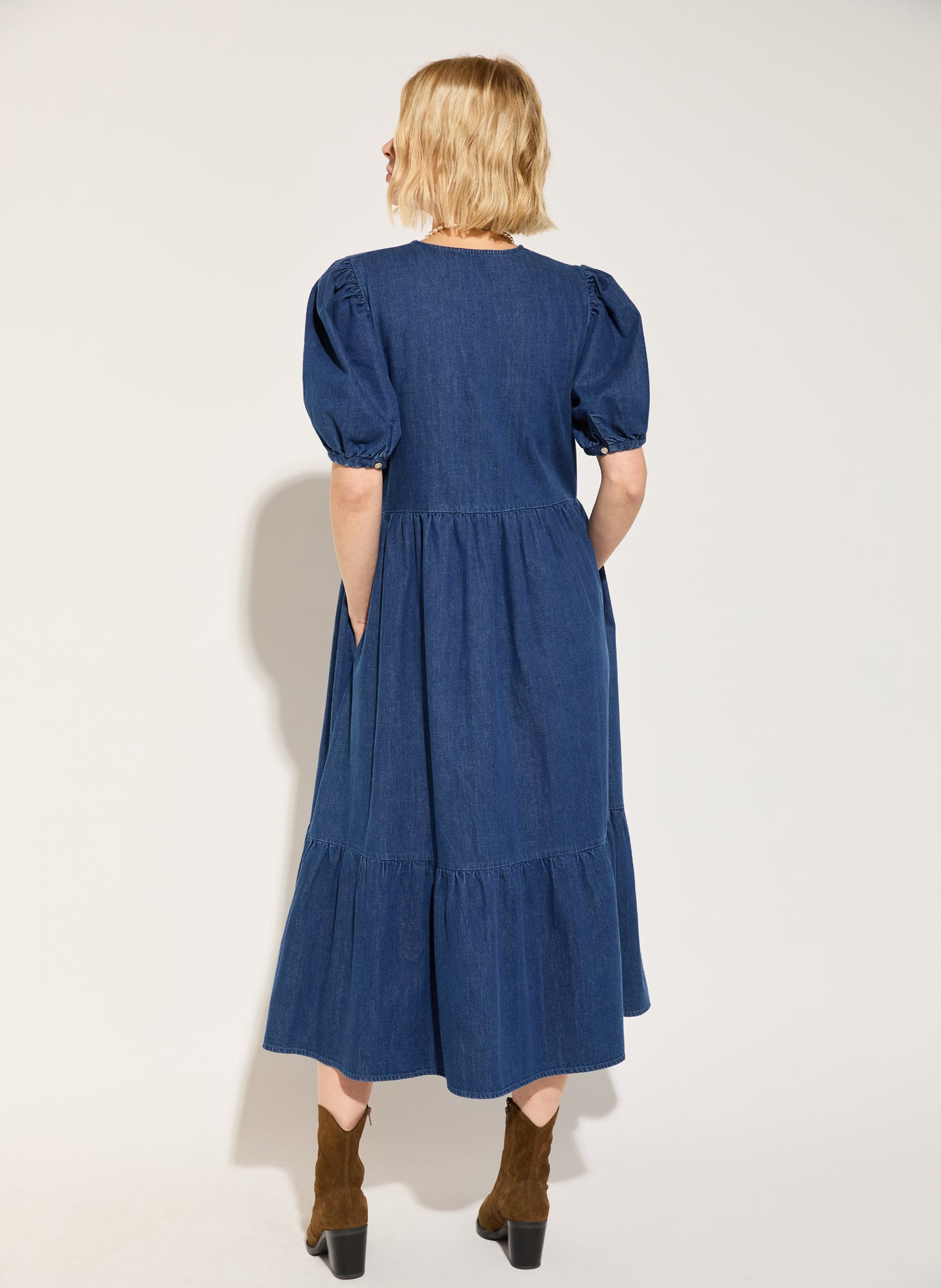 Clementina Denim Midi Dress