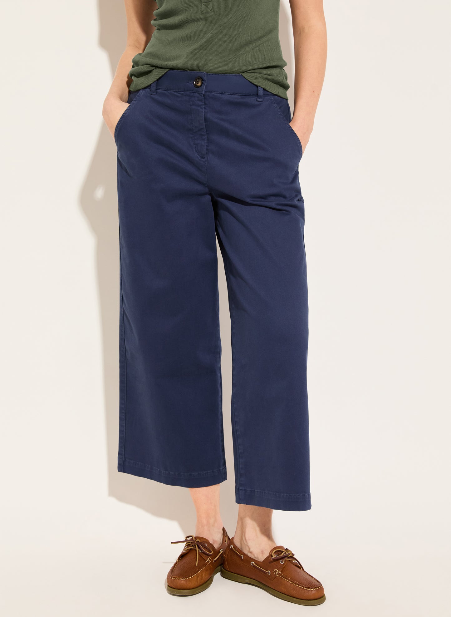 Brielle Organic Cotton Wide Leg Trousers