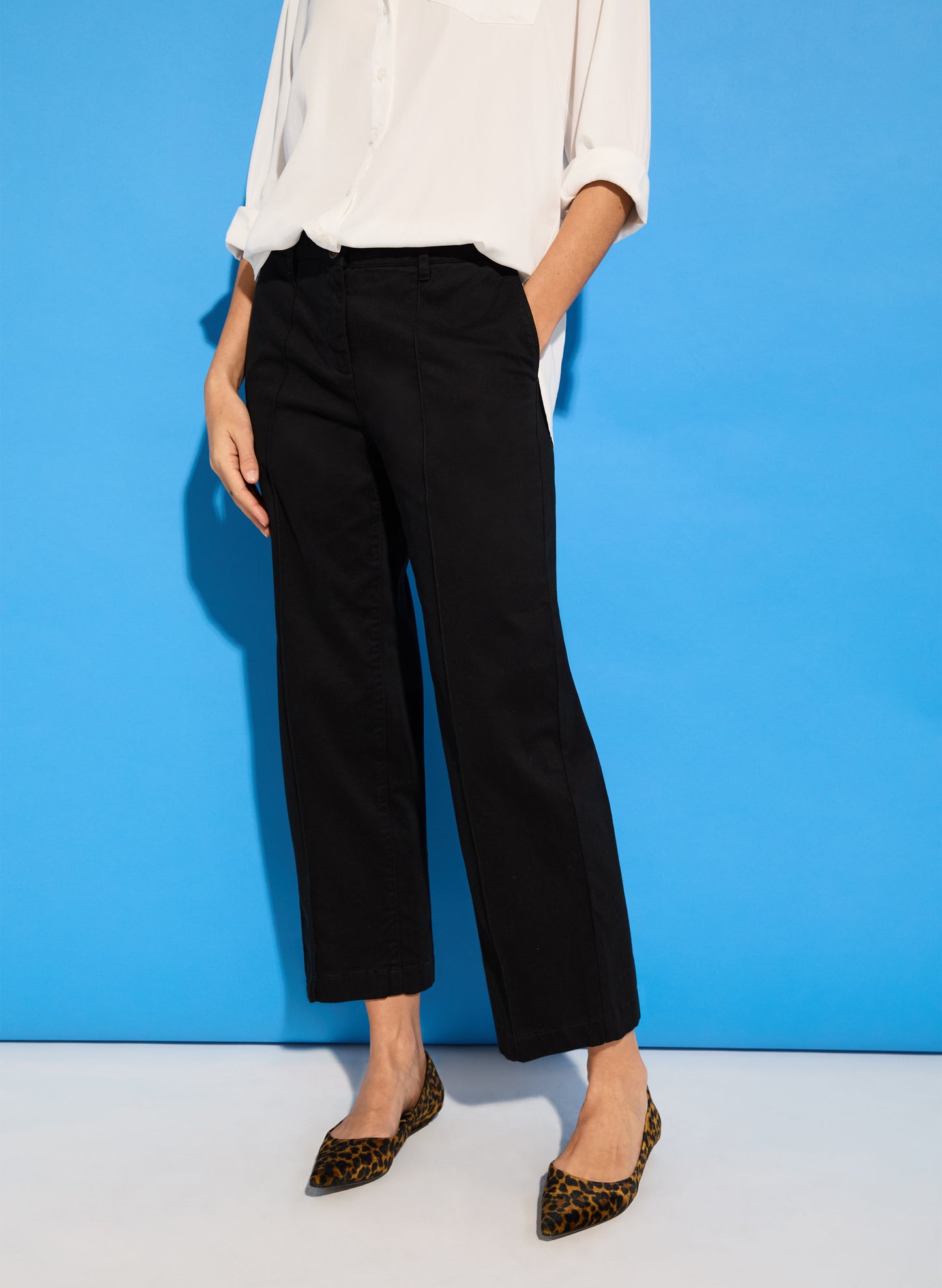 Taylor Organic Cotton Cropped Trousers