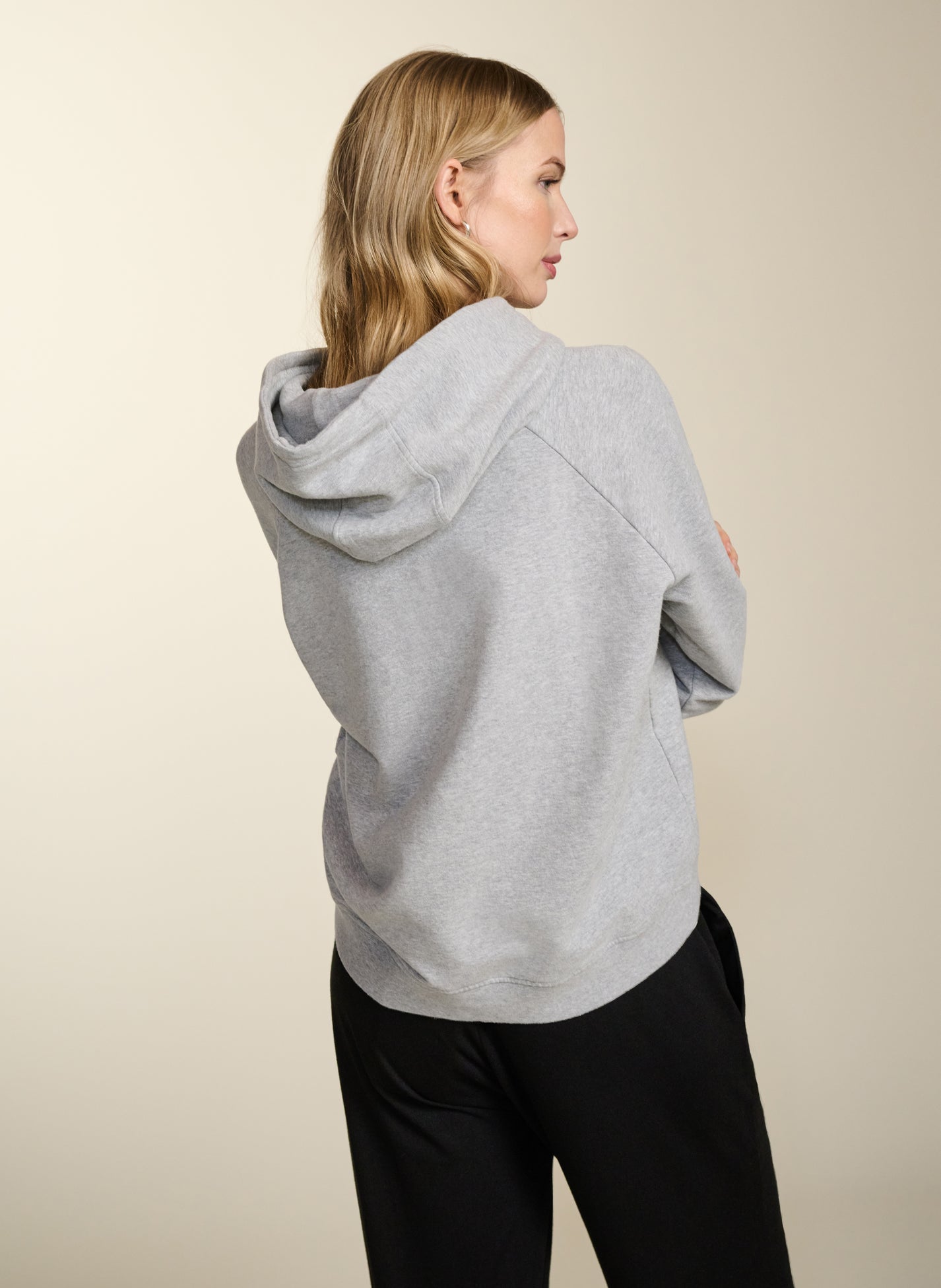 Jules Organic Cotton Hoodie - Light Grey Marl | Baukjen