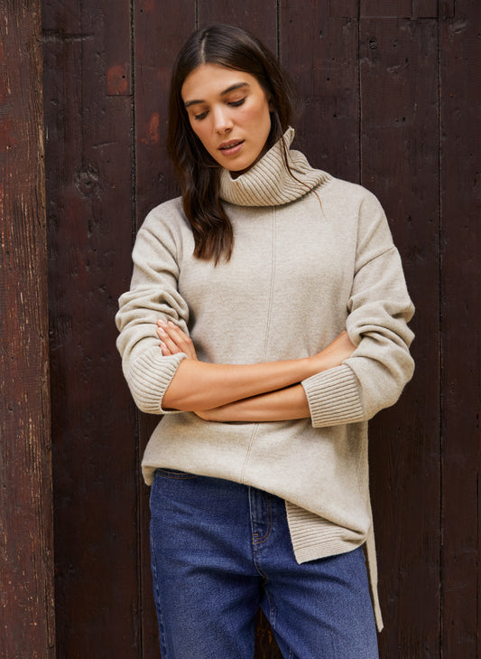 Asher Wool Blend Turtleneck Jumper