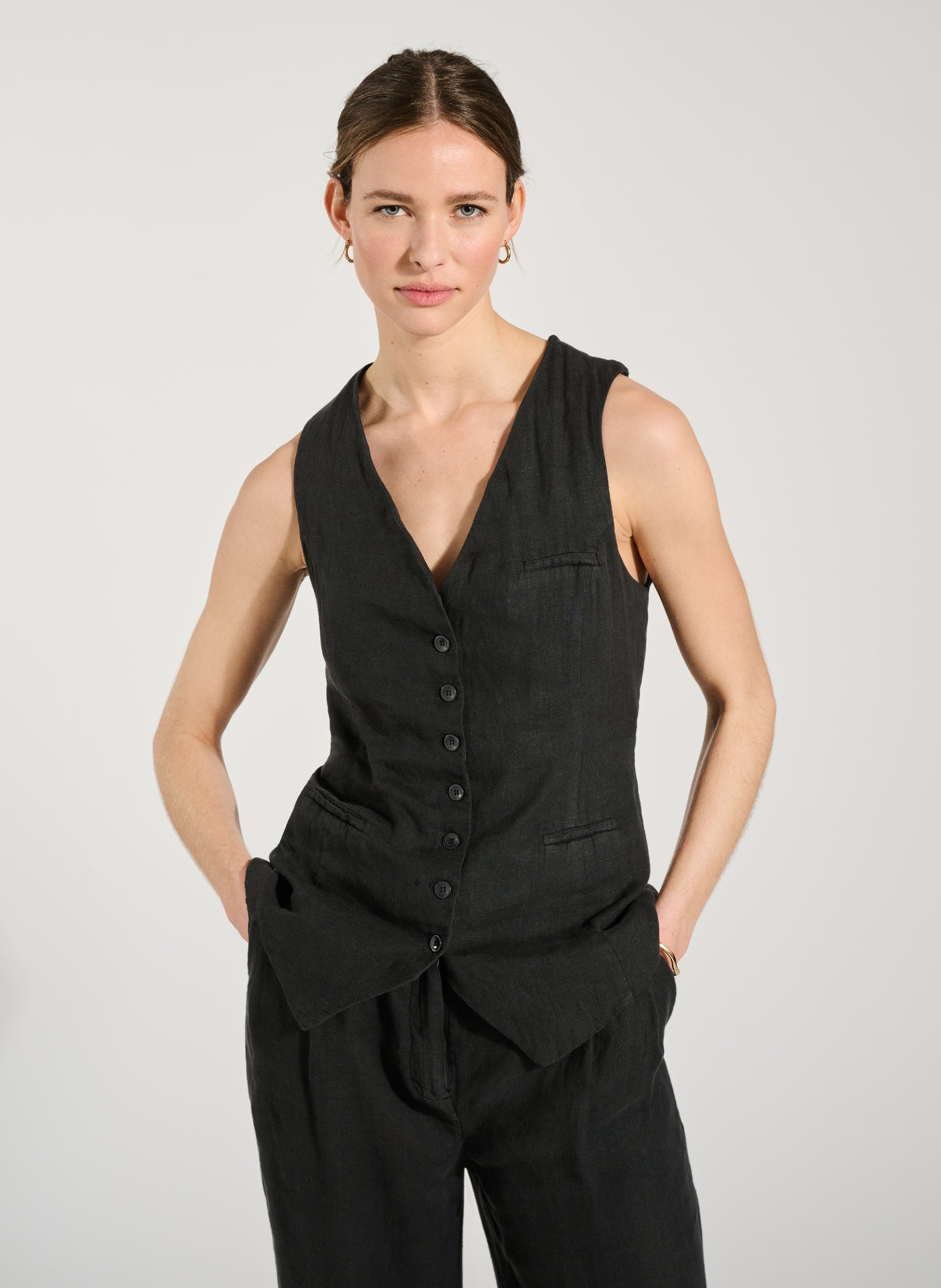 Tallulah Linen Waistcoat