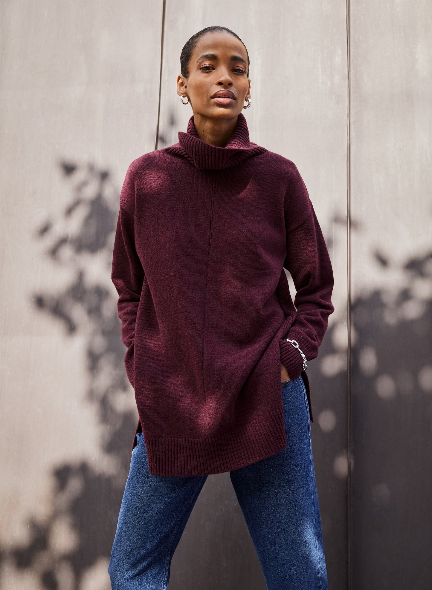 Asher Wool Blend Turtleneck Jumper