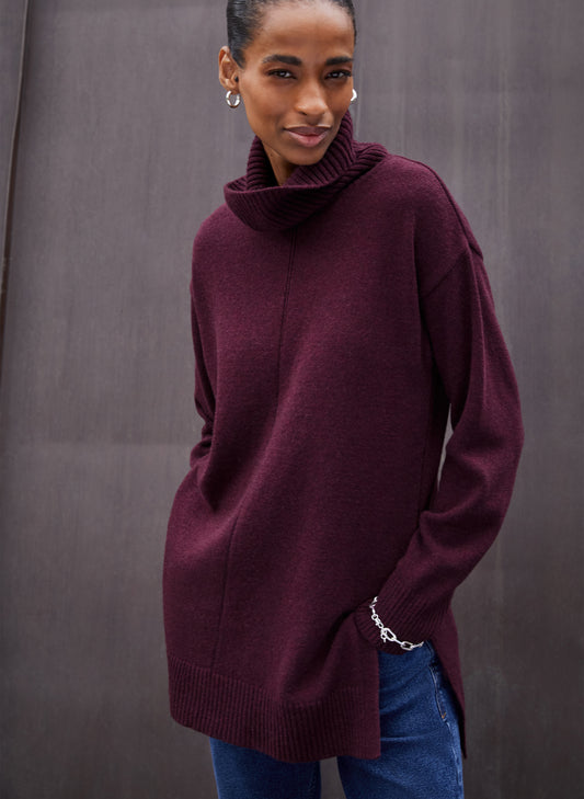 Asher Wool Blend Turtleneck Jumper