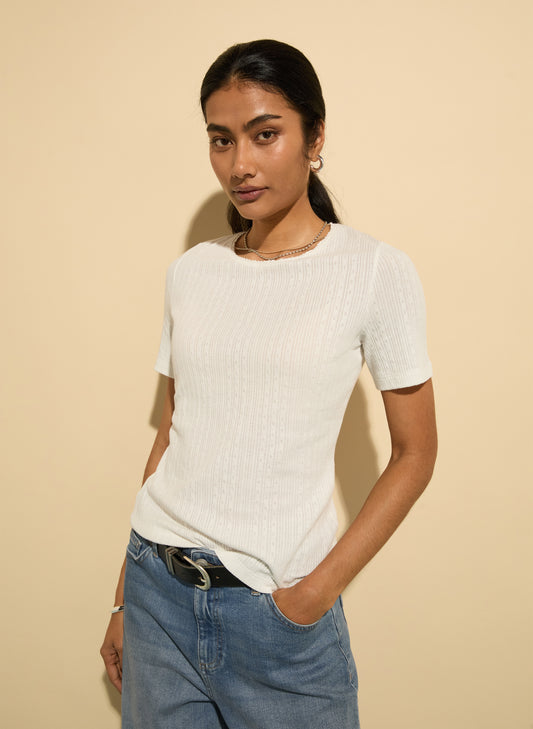 Gabriella Organic Pretty Rib Tee