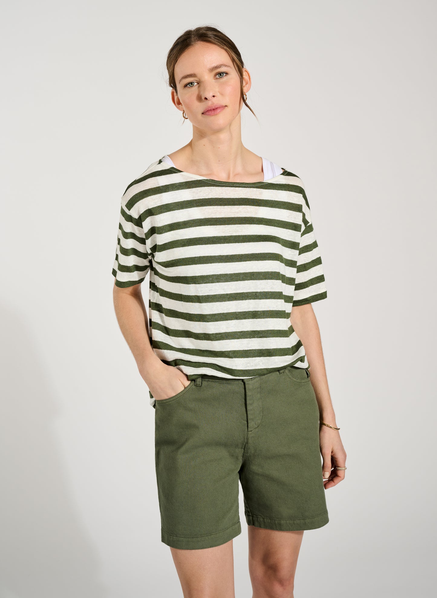 Rhonda Linen Tee