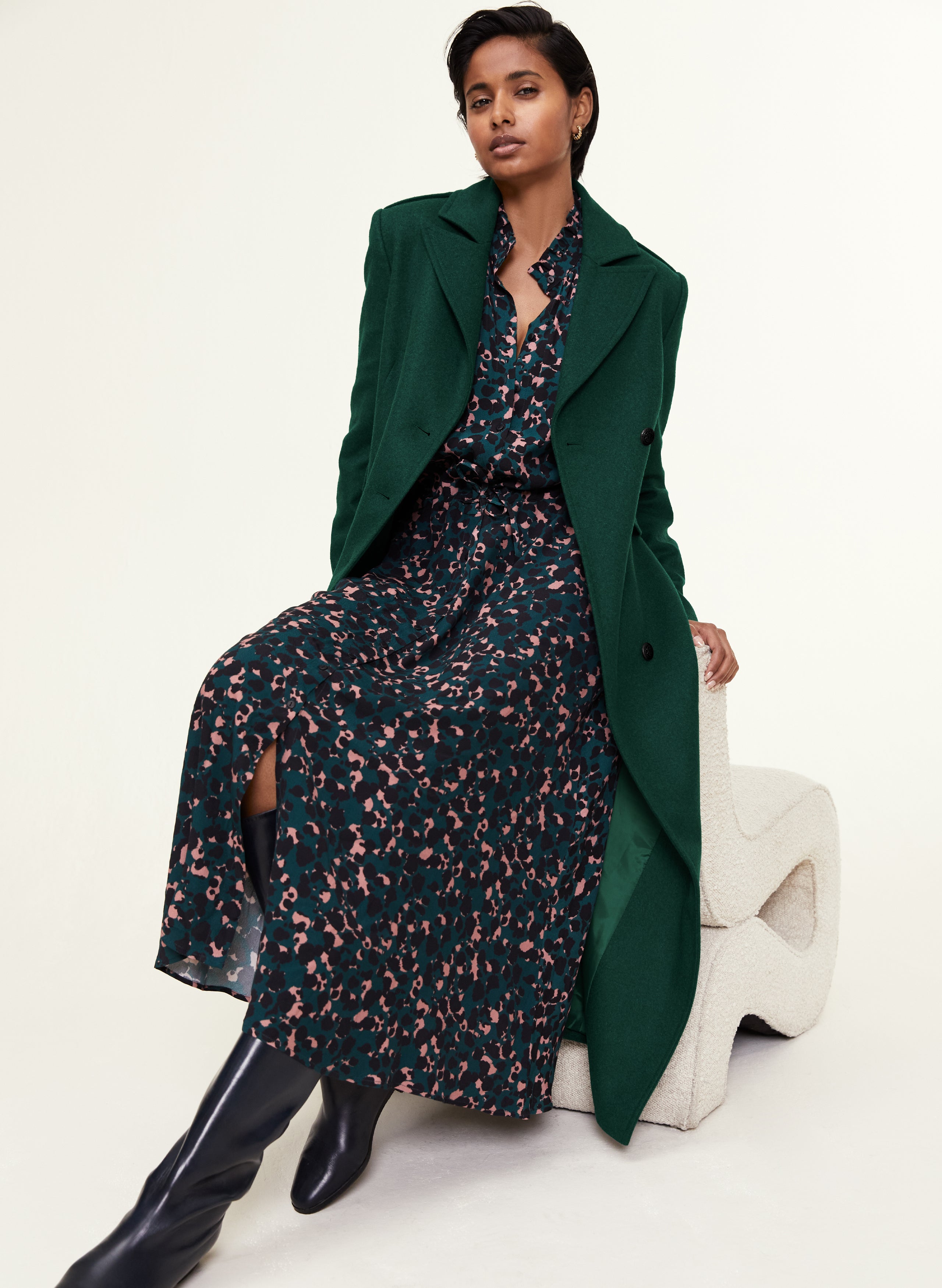 Midi dress coat hotsell