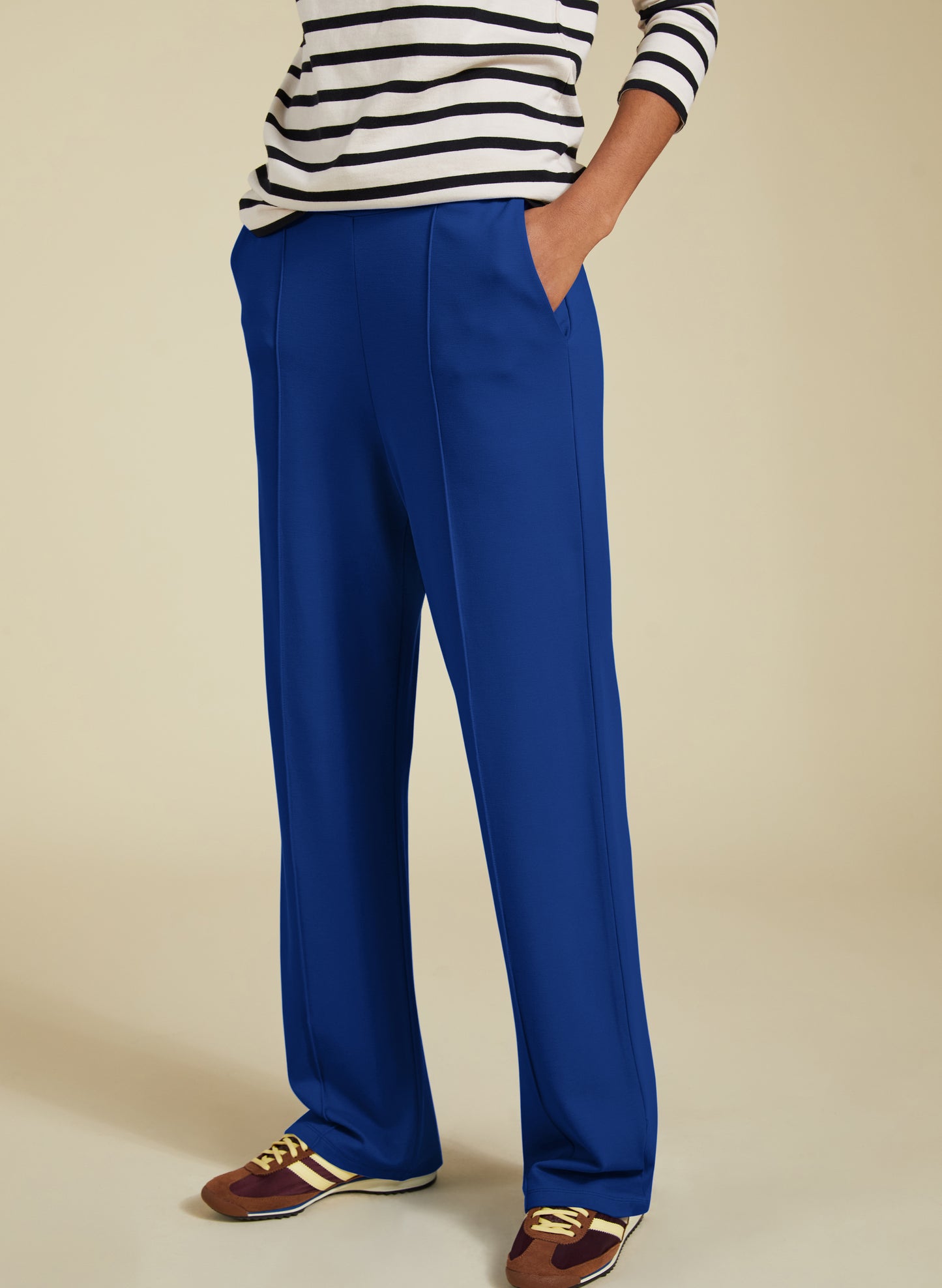 Marian Ponte Wide Leg Trousers