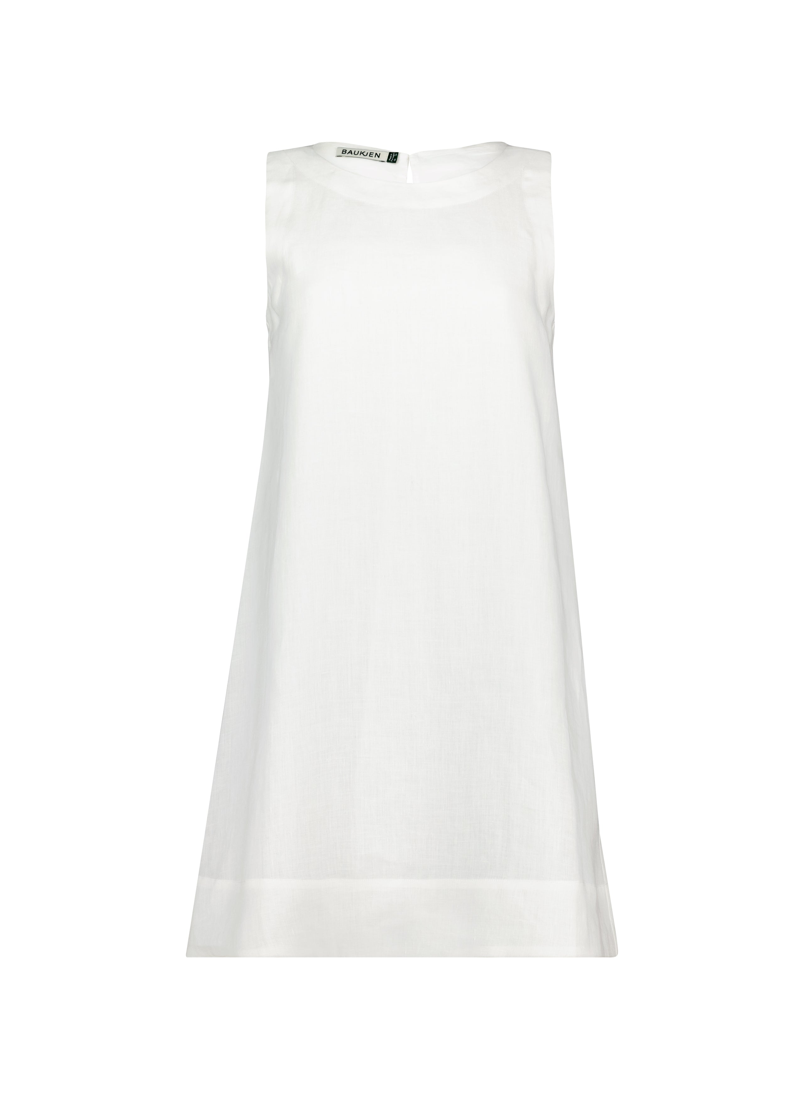 Salvana Hemp Dress - Pure White | Baukjen