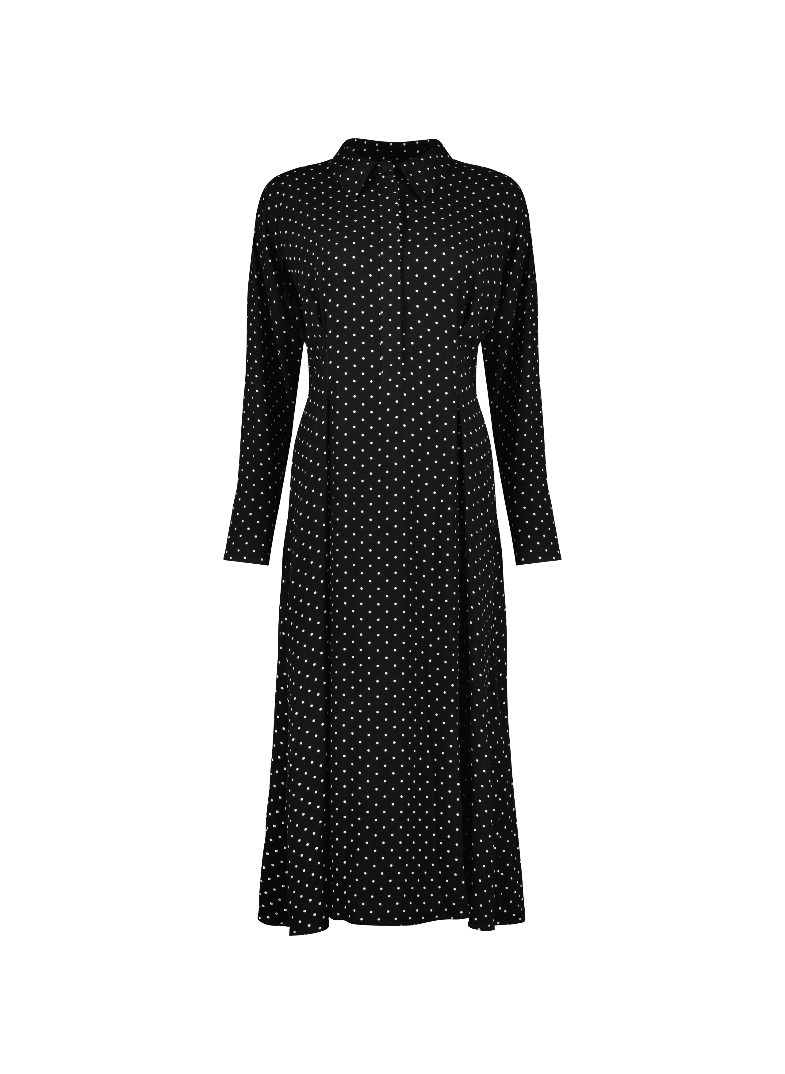 Pre-Loved Becky Dress - Black Polka Dot Print | Baukjen