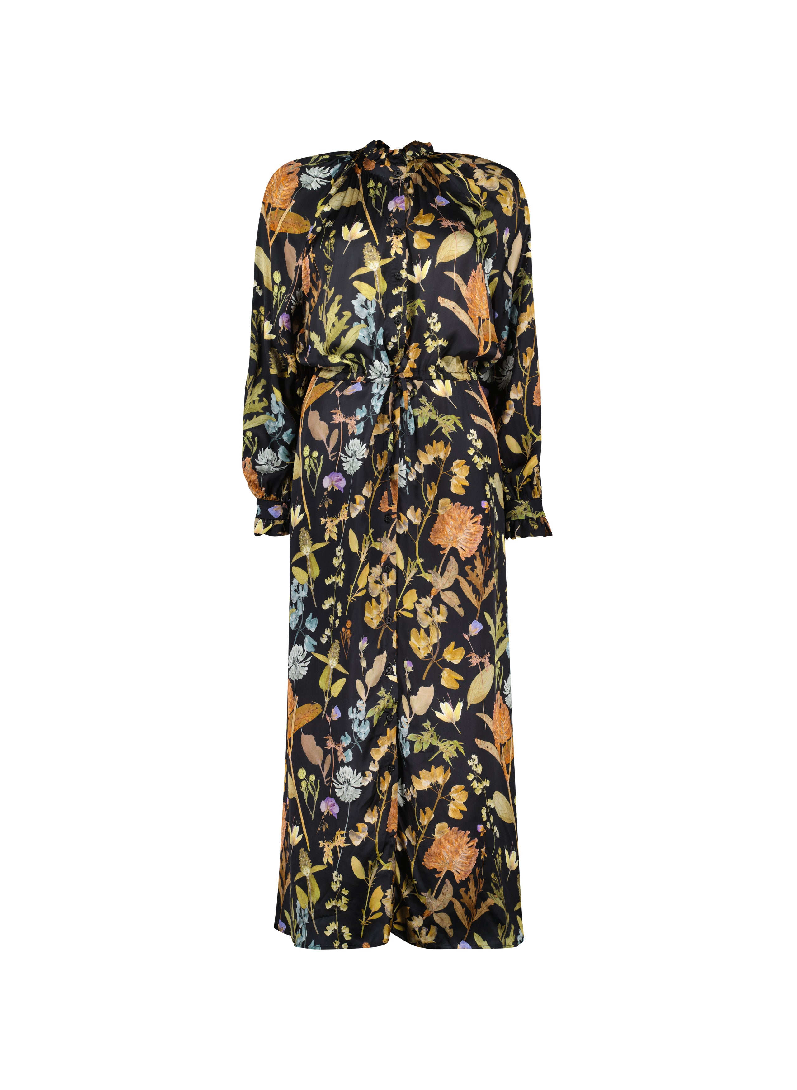 Black and yellow shirt dress hotsell