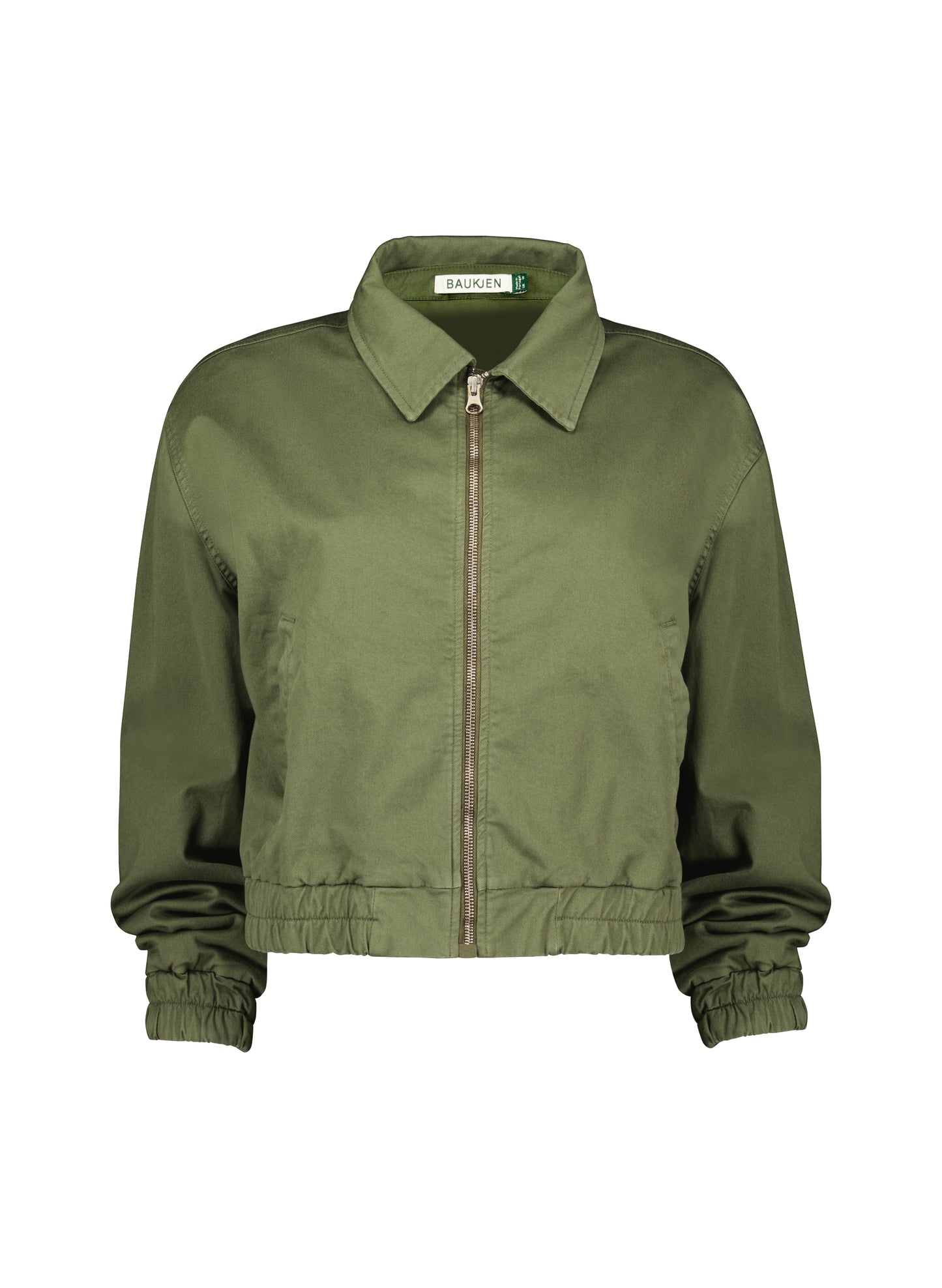 Elowen Organic Cotton Cropped Bomber Jacket