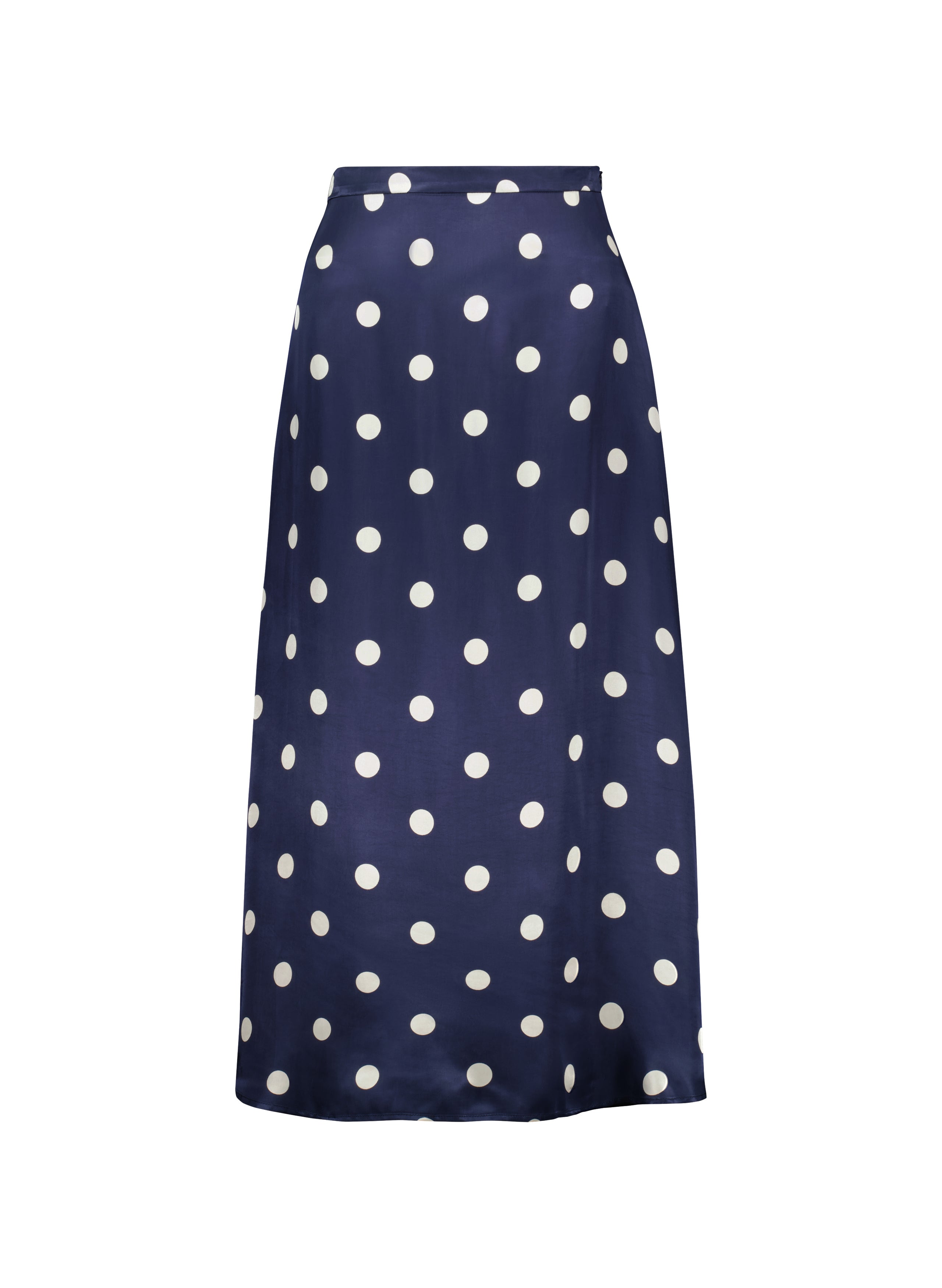 Polka dot skirt blue best sale