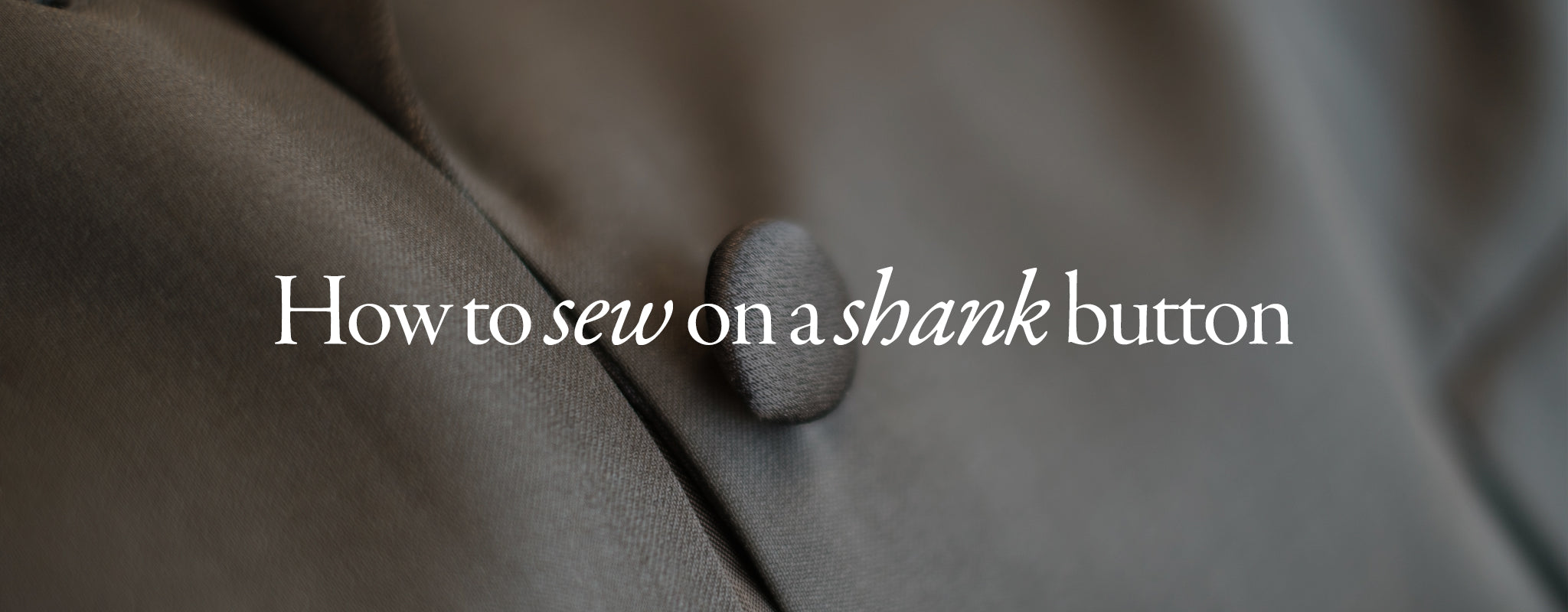 How to sew on a shank button – Baukjen