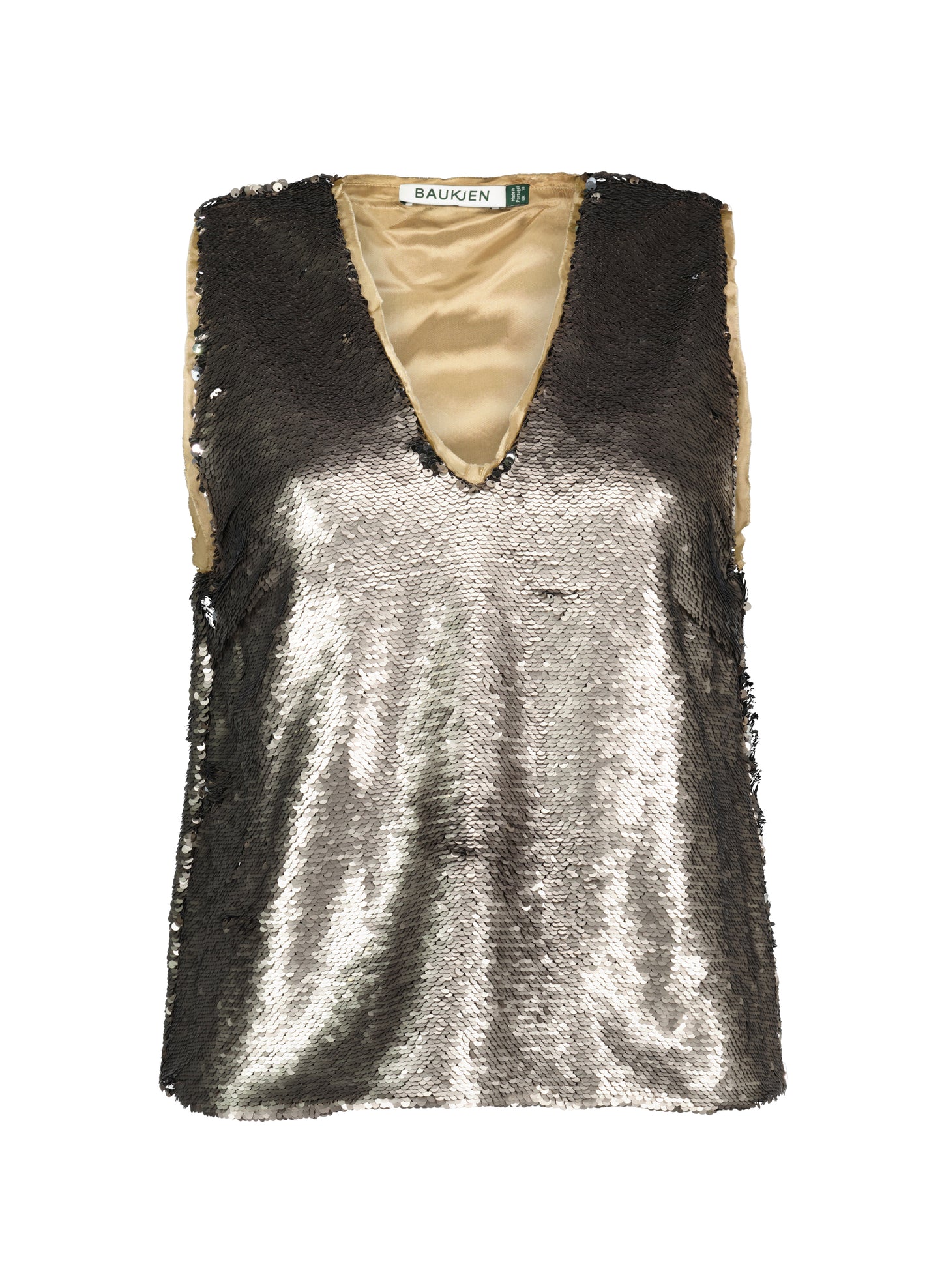 Ourania Recycled Sequin V-Neck Top