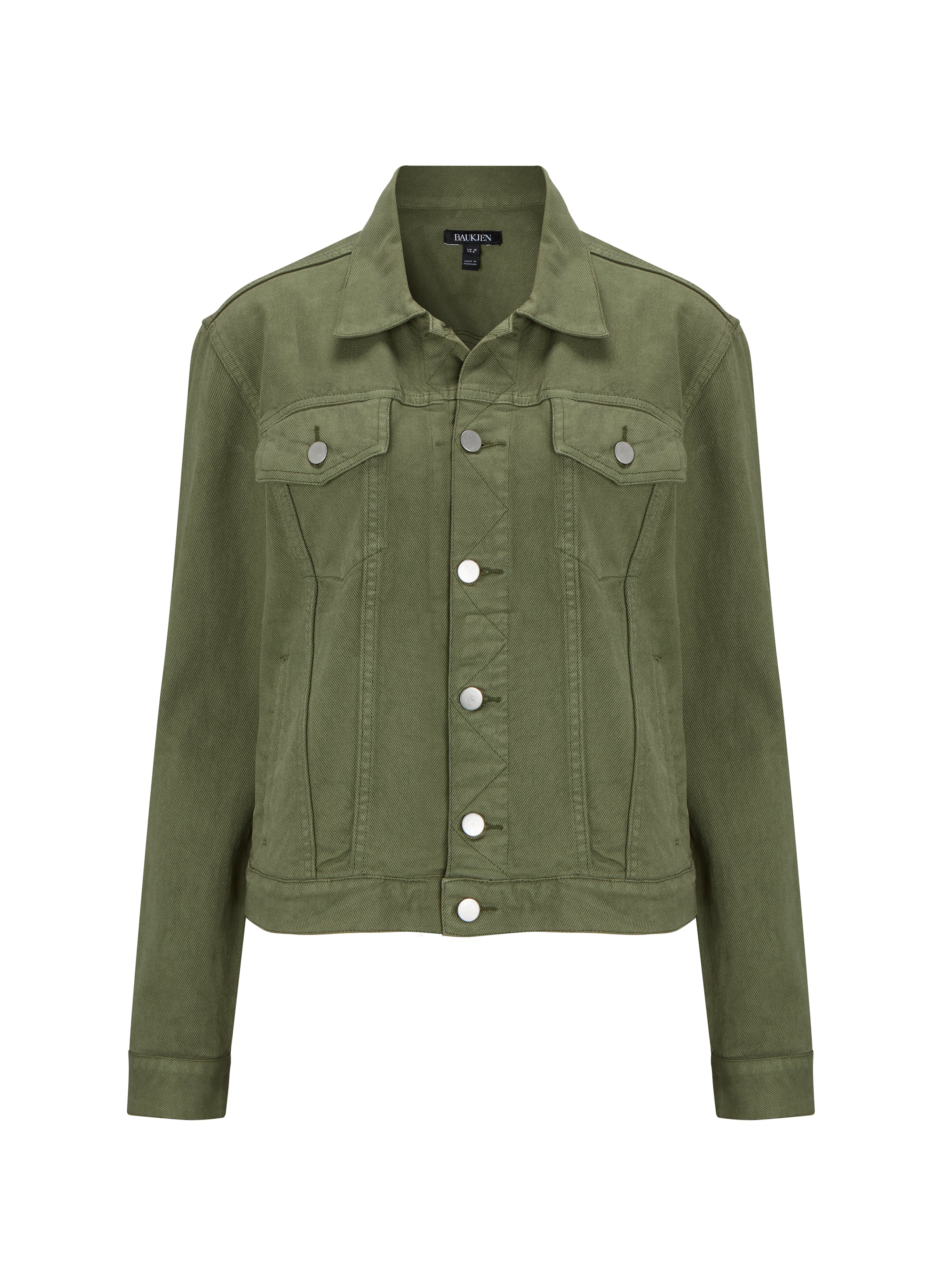 Khaki jean hot sale jacket womens