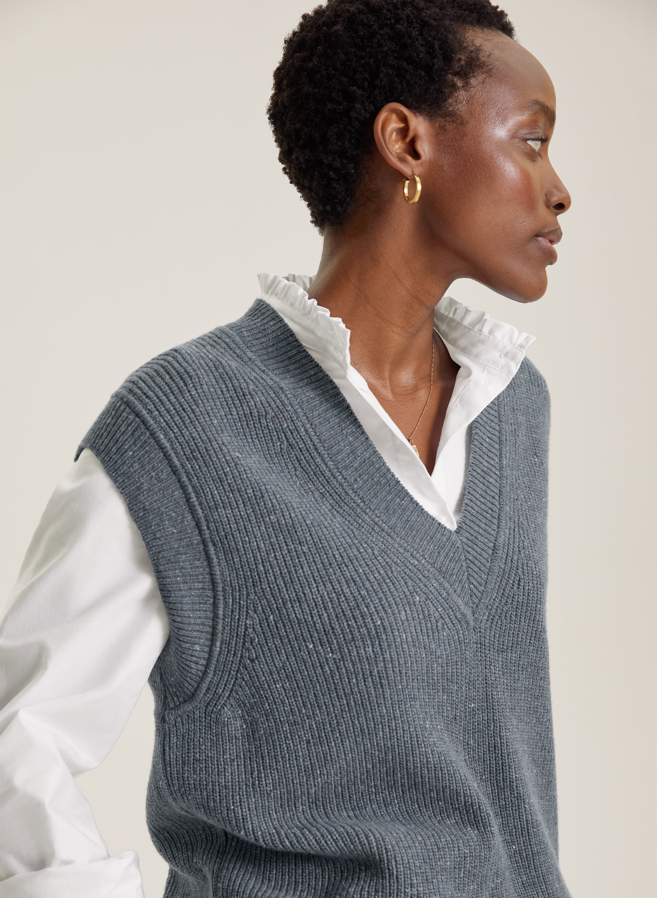 Knitted on sale vest women