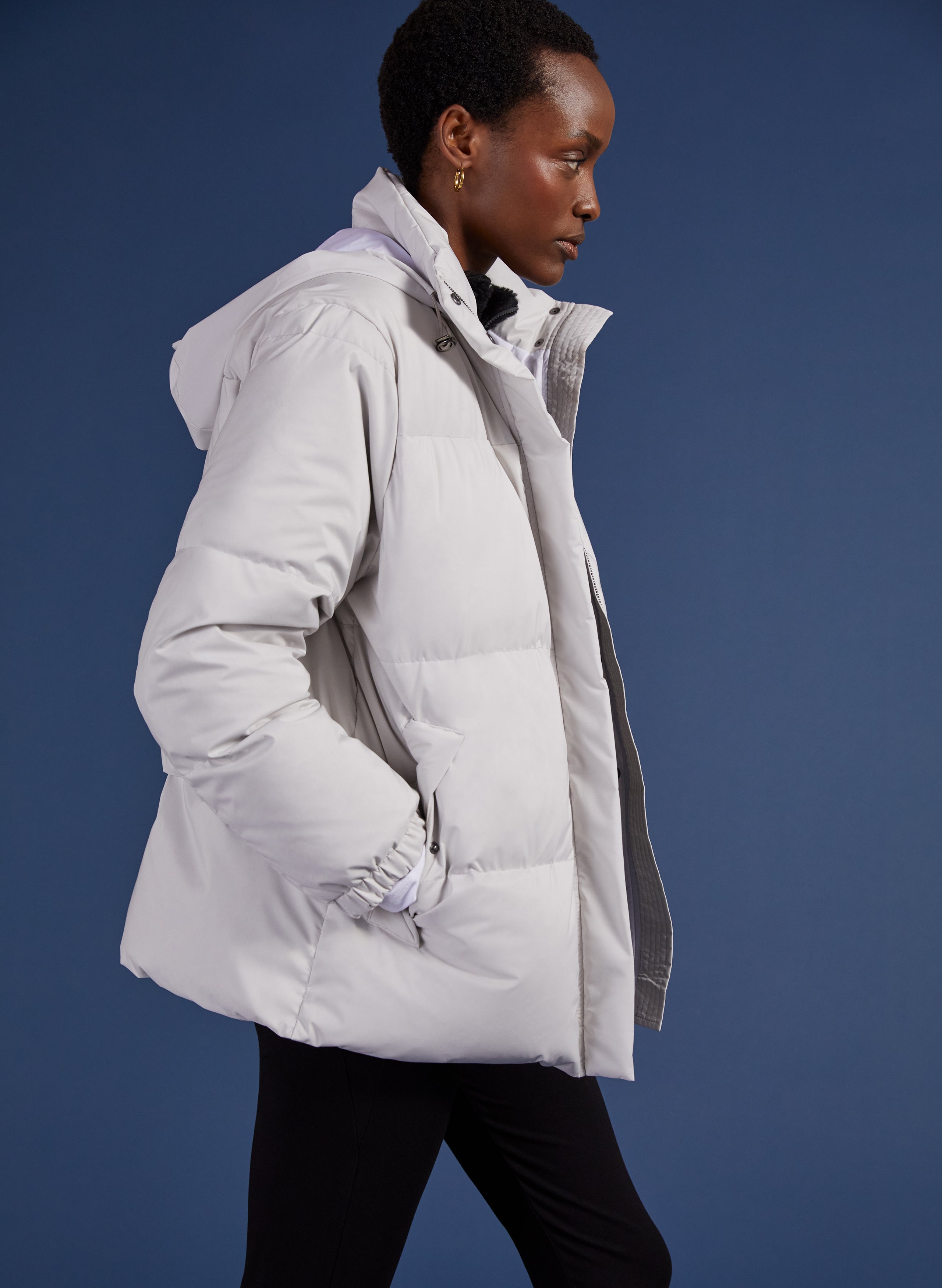 Down coat clearance white