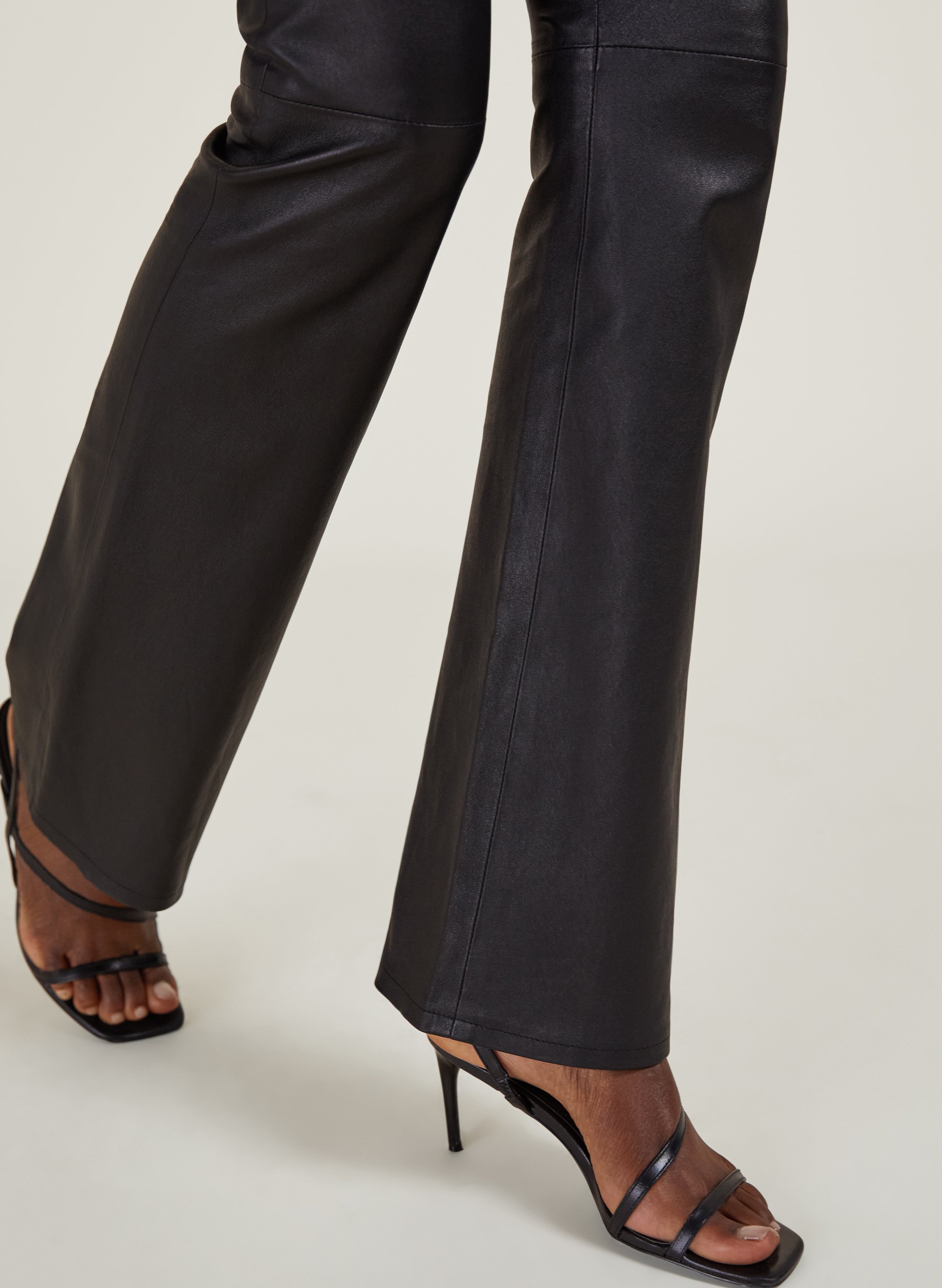 Leather trousers Sonia Rykiel Khaki size 38 FR in Leather - 40859267